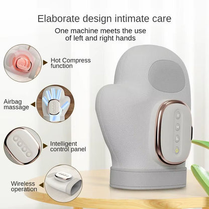 New Style Air Compression Cordless Electric Hand Massager Finger Kneading Shiatsu with Palm Pressing Wrist Massager